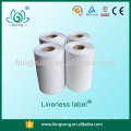 Shanghai direct thermal linerless label paper roll